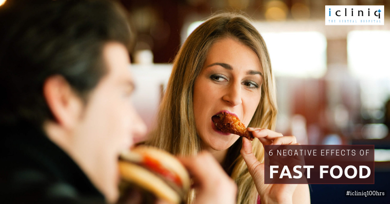 6 Negative Effects of Fast Food