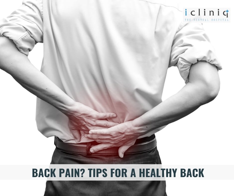 Back pain? Tips for a Healthy Back