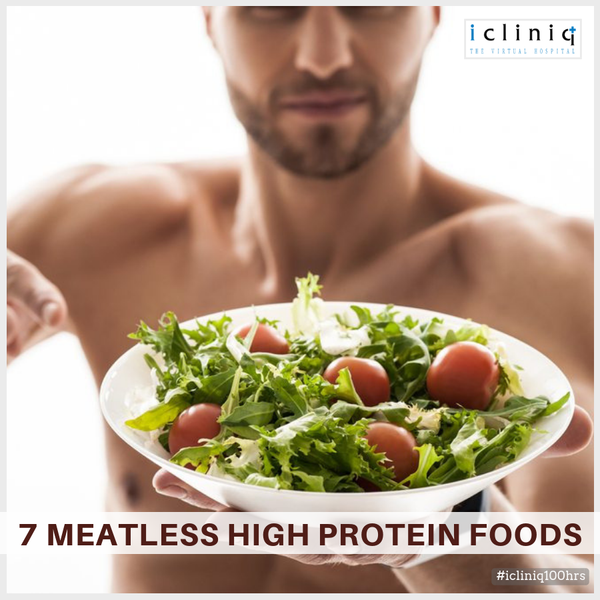 7 Meatless High Protein Foods