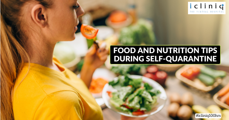 Food and Nutrition Tips During Self-Quarantine