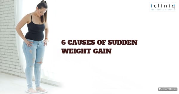 6 Causes Of Sudden Weight Gain